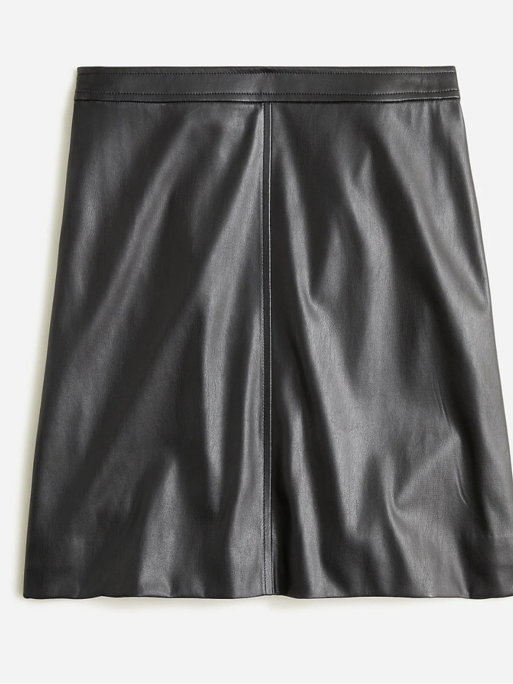 J crew 2 faux leather mini skirt new
